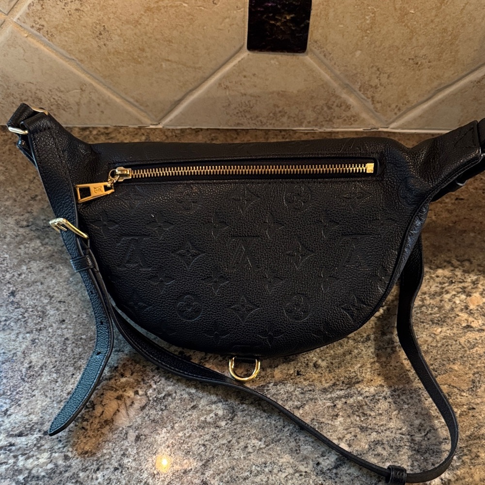 Louis Vuitton Black Embossed Belt Bag - Picture 4 of 8